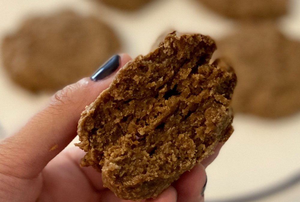 Cookies veganas de banana y pasta de maní