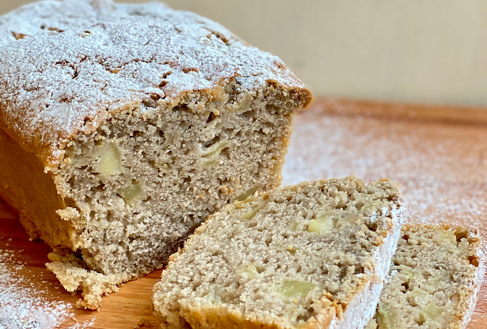 Budín de manzana